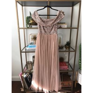 Asos Blush Bridesmaid Dress